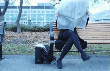 Woman Reading a Newspaper Woman Reading a Newspaper